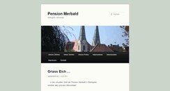Desktop Screenshot of pension-merbald.de